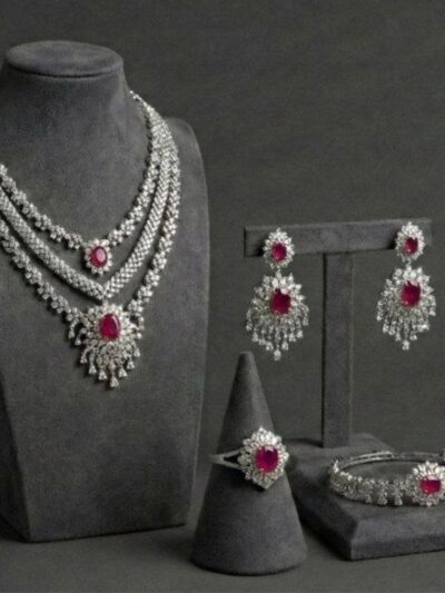 Classic 925 Sterling Silver Jewelry Set