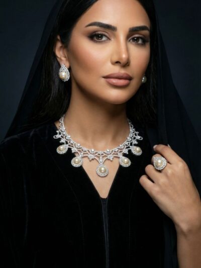 Al Seef  925  Silver & Creamy Pearls
